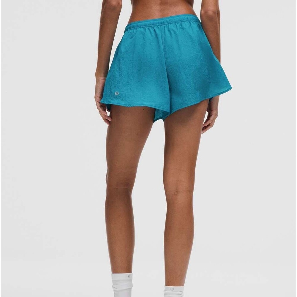Lululemon Dolphin Hem Mid Rise Running Shorts 3" Hawaiian Blue Size XL